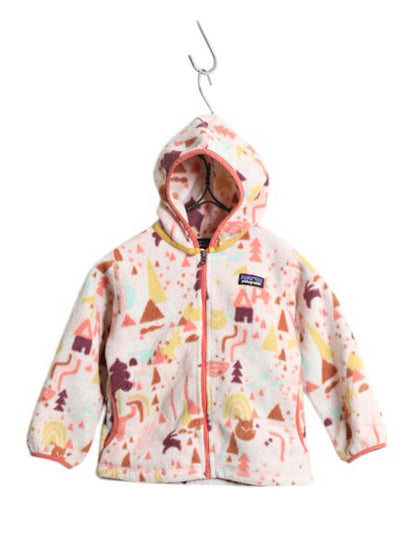 パタゴニア 総柄 シンチラ カーディガン フリース ジャケット ベビー キッズ 3歳 90cm 100cm / 18年製 Patagonia フルジップ パーカー 子供
