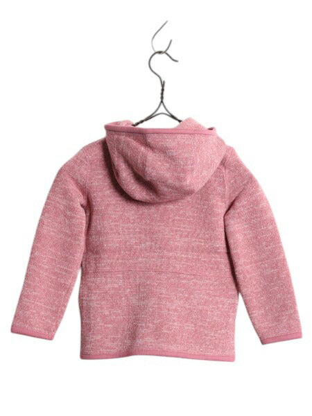 US企画 パタゴニア ベターセーター フーディ キッズ ガールズ 3歳 90cm 100cm 古着 22年製 Patagonia フリース ニット フルジップ パーカー