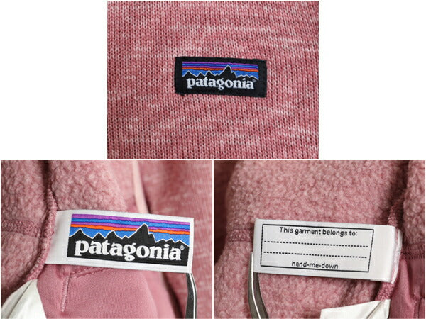 US企画 パタゴニア ベターセーター フーディ キッズ ガールズ 3歳 90cm 100cm 古着 22年製 Patagonia フリース ニット フルジップ パーカー