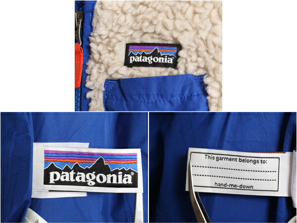 パタゴニア レトロX フリース ベスト キッズ ベビー 2歳 90cm 程 17年製 Patagonia アウトドア ボア パイル フルジップ 毛長 ポケット付き