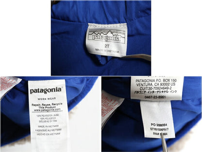 パタゴニア レトロX フリース ベスト キッズ ベビー 2歳 90cm 程 17年製 Patagonia アウトドア ボア パイル フルジップ 毛長 ポケット付き