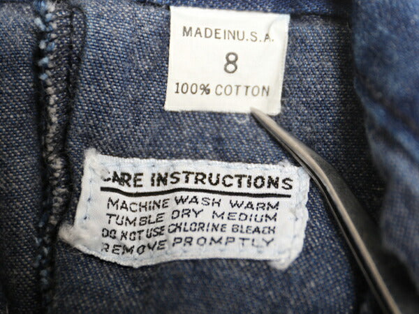 80s USA製 エディーバウアー デニム ロング スカート レディース S 程/ 濃紺 ヴィンテージ Eddie Bauer 黒タグ マキシ丈 ギャザー プリーツ