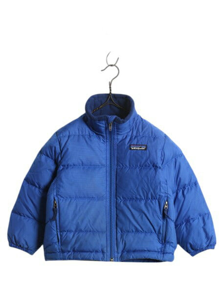 パタゴニア ダウン ジャケット キッズ ベビー XXS 90cm 100cm 古着 10年製 Patagonia 子供用 ナイロン ジャケット ブルゾン 600フィル 子供