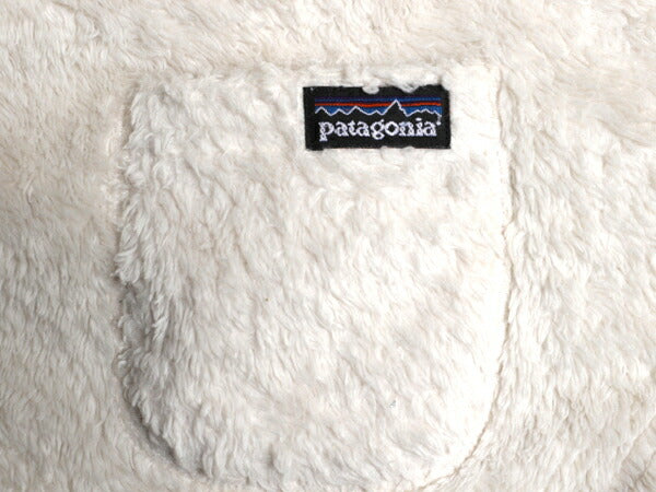 パタゴニア パイル フリース ジャケット フーディ キッズ ベビー 85cm 程 古着 18ヶ月 1歳 07年製 赤ちゃん ボア カーディガン おくるみ 白