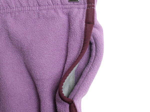 パタゴニア フリース パンツ キッズ ガールズ XS 110cm 程 古着 05年製 Patagonia アウトドア 子供用 イージーパンツ ワンポイント 紫 子供