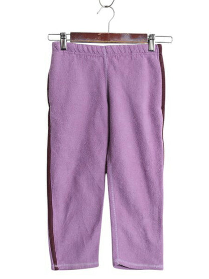 パタゴニア フリース パンツ キッズ ガールズ XS 110cm 程 古着 05年製 Patagonia アウトドア 子供用 イージーパンツ ワンポイント 紫 子供
