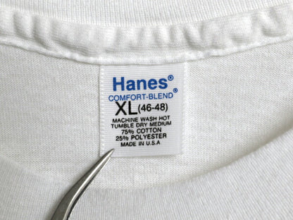 90s USA製 ヘインズ 無地 半袖 Tシャツ メンズ XL 小さめ L 程/ オールド シングルステッチ インナー アンダーシャツ カットソー シンプル