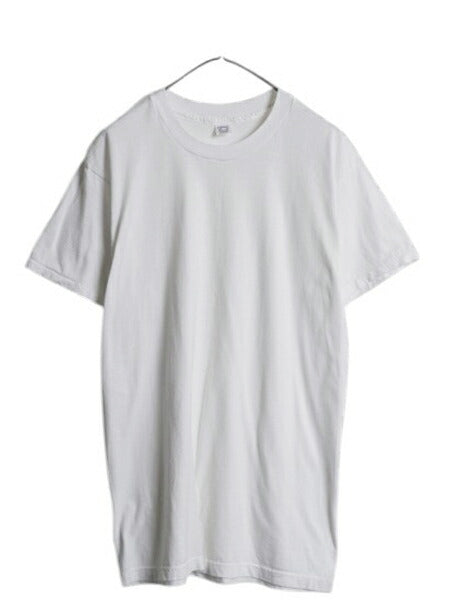 90s USA製 ヘインズ 無地 半袖 Tシャツ メンズ XL 小さめ L 程/ オールド シングルステッチ インナー アンダーシャツ カットソー シンプル
