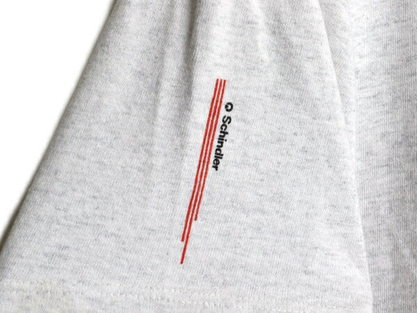 90s USA製 企業 ロゴ プリント 半袖 Tシャツ メンズ L オールド コットン ヘビーウェイト カットソー シンプル 当時物 ワンポイント グレー