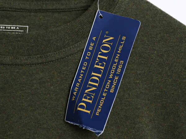 デッドストック ペンドルトン ポケット付き 無地 半袖 Tシャツ メンズ XL 古着 ポケT カットソー ボックス ヘビーウェイト 大きいサイズ 緑