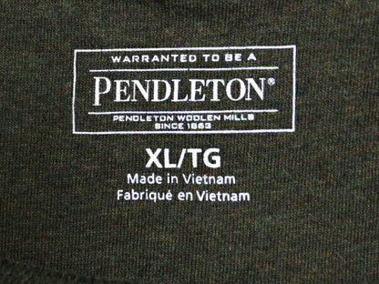 デッドストック ペンドルトン ポケット付き 無地 半袖 Tシャツ メンズ XL 古着 ポケT カットソー ボックス ヘビーウェイト 大きいサイズ 緑