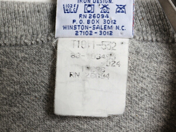 90s チャンピオン 2段 カレッジ プリント 半袖 Tシャツ メンズ L / 古着 オールド ヘビーウェイト カットソー 目付き スポーツ ゆったり 灰