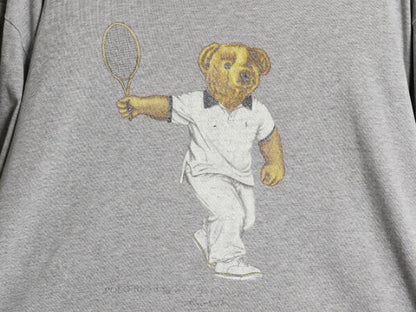 00s ポロベア ポロ ラルフローレン プリント 半袖 Tシャツ メンズ L / オールド キャラクター カットソー コットン プリントT シンプル 灰