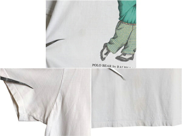 00s ポロベア ポロ ラルフローレン プリント 半袖 Tシャツ メンズ レディース М / オールド キャラクター カットソー コットン プリントT