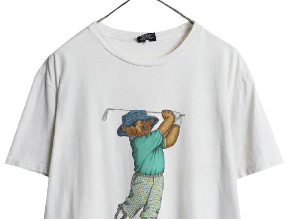 00s ポロベア ポロ ラルフローレン プリント 半袖 Tシャツ メンズ レディース М / オールド キャラクター カットソー コットン プリントT