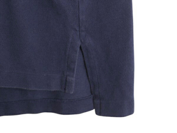 ビッグポニー ポロ ラルフローレン 鹿の子 半袖 ポロシャツ メンズ M / 半袖シャツ ワンポイント コットン カットソー ネイビー シンプル