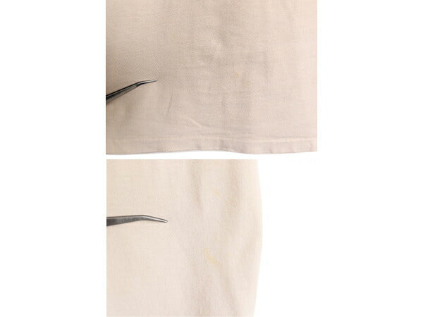 ポロベア ポロ ラルフローレン プリント 半袖 Tシャツ メンズ レディース M キャラクター コットン カットソー シングルステッチ ベージュ