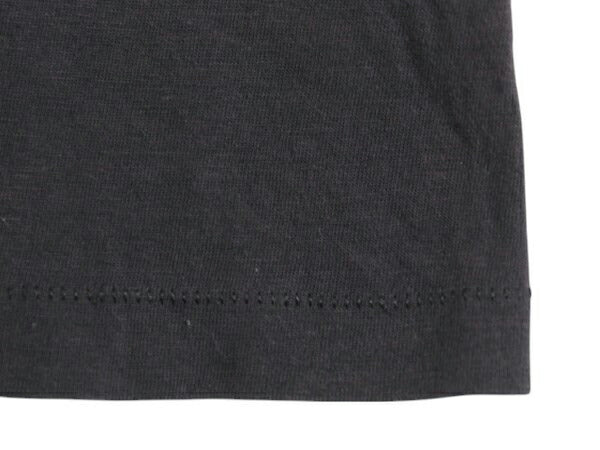 70s 80s ハーレー ダビットソン 両面 プリント 半袖 Tシャツ キッズ 120cm 程/ ヴィンテージ バイク シングルステッチ シンプル 子ども 黒