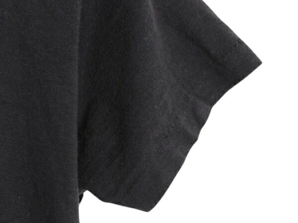 70s 80s ハーレー ダビットソン 両面 プリント 半袖 Tシャツ キッズ 120cm 程/ ヴィンテージ バイク シングルステッチ シンプル 子ども 黒