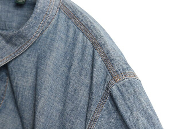 00s ローレンジーンズ ラルフローレン 長袖 シャンブレー シャツ レディース XL / 長袖シャツ ヴィンテージ モデル マチ付き 大きいサイズ