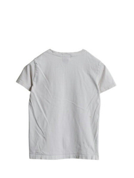 00s ポロベア ポロ ラルフローレン プリント 半袖 Tシャツ キッズ 130cm 程/ オールド コットン キャラクター クルーネック カットソー 白