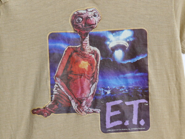 80s USA製 ET プリント 半袖 Tシャツ キッズ 120cm / ヴィンテージ オフィシャル キャラクター イラスト ムービー シングルステッチ 当時物