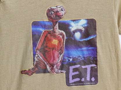 80s USA製 ET プリント 半袖 Tシャツ キッズ 120cm / ヴィンテージ オフィシャル キャラクター イラスト ムービー シングルステッチ 当時物