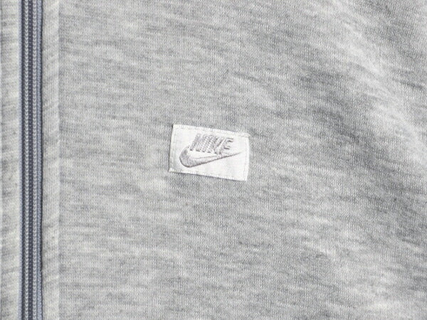 90s ナイキ フルジップ スウェット フード パーカー レディース L 小さめ M 程 オールド 初期 銀タグ NIKE トレーナー ツートン スウッシュ