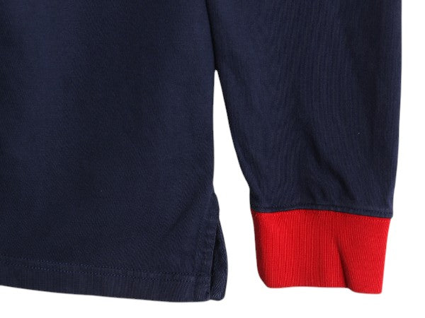 90s ポロ ラルフローレン 長袖 ラガーシャツ メンズ XL オールド ラグビー 長袖シャツ コットン ヘビーウェイト ナンバリング 大きいサイズ