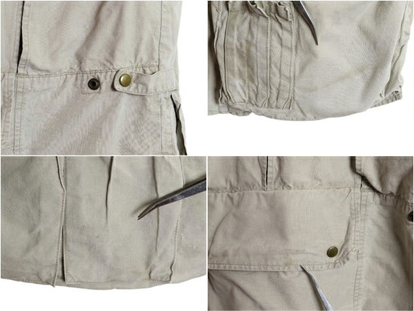 80s バナナリパブリック サファリ ベスト メンズ L / ヴィンテージ BANANA REPUBLIC Safari&Travel アウトドア ハンティング フィッシング