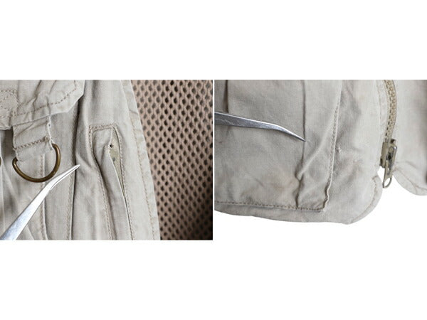 80s バナナリパブリック サファリ ベスト メンズ L / ヴィンテージ BANANA REPUBLIC Safari&Travel アウトドア ハンティング フィッシング