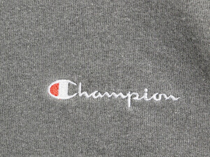 90s チャンピオン ワンポイント スウェット メンズ レディース L 古着 90年代 オールド Champion 裏起毛 トレーナー スクリプト ロゴ 刺繍