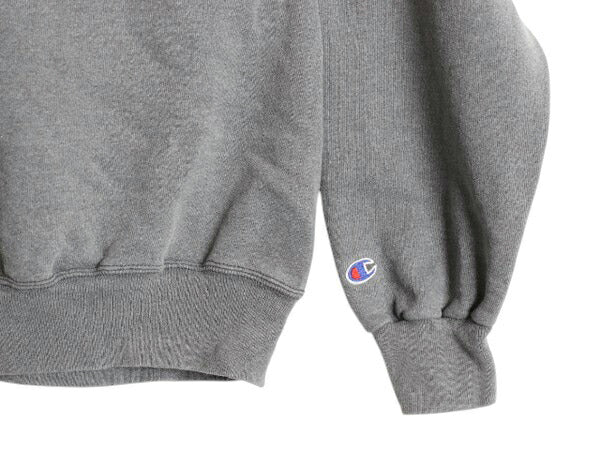 90s チャンピオン ワンポイント スウェット メンズ レディース L 古着 90年代 オールド Champion 裏起毛 トレーナー スクリプト ロゴ 刺繍