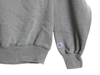 90s チャンピオン ワンポイント スウェット メンズ レディース L 古着 90年代 オールド Champion 裏起毛 トレーナー スクリプト ロゴ 刺繍