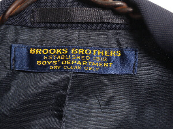 90s USA製 ブルックスブラザーズ テーラード ジャケット ボーイズ 130cm 程/ オールド Brooks Brothers ブレザー 紺ブレ 金ボタン 3ボタン