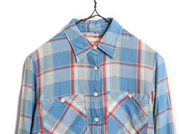 デニム&サプライ ラルフローレン マドラス チェック 長袖 シャツ レディース S / DENIM&SUPPLY マチ付き ヴィンテージ タイプ マルチカラー
