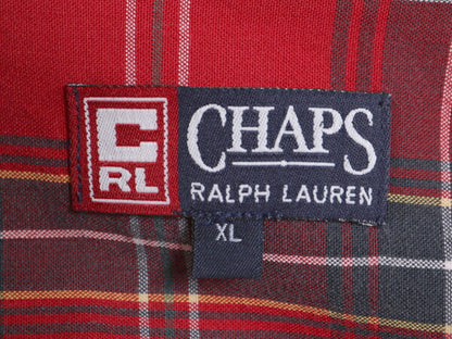 90s チャップス ラルフローレン チェック 長袖 ボタンダウン シャツ メンズ XL / 90年代 オールド CHAPS ポロ 長袖シャツ BD 大きいサイズ