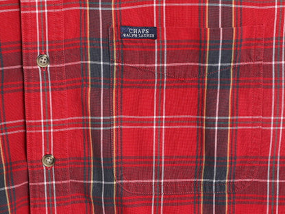 90s チャップス ラルフローレン チェック 長袖 ボタンダウン シャツ メンズ XL / 90年代 オールド CHAPS ポロ 長袖シャツ BD 大きいサイズ