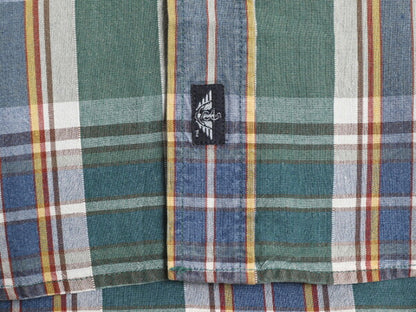90s ドッカーズ リーバイス チェック 長袖 ボタンダウン シャツ メンズ M 古着 90年代 オールド LEVIS DOCKERS ポケット付き マルチカラー