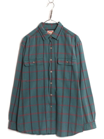 80s バナナリパブリック チェック 長袖 シャツ XL 古着 80年代 旧タグ ヴィンテージ BANANA REPUBLIC 大きいサイズ コットン マルチカラー