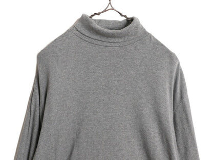 90s OLD GAP タートルネック 長袖 Tシャツ メンズ レディース S 90年代 オールド ギャップ ロンT ヘビーウエイト 長袖Tシャツ 無地 グレー