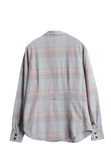 パタゴニア フィヨルド 長袖 フランネル シャツ レディース S / チェック ネルシャツ 長袖シャツ オーガニック コットン マルチカラー 薄手