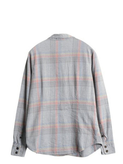 パタゴニア フィヨルド 長袖 フランネル シャツ レディース S / チェック ネルシャツ 長袖シャツ オーガニック コットン マルチカラー 薄手