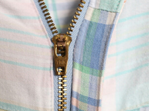 90s ローレン ラルフローレン パッチワーク クロップド パンツ レディース XL オールド ポロ マドラス チェック コットン ノータック 7分丈
