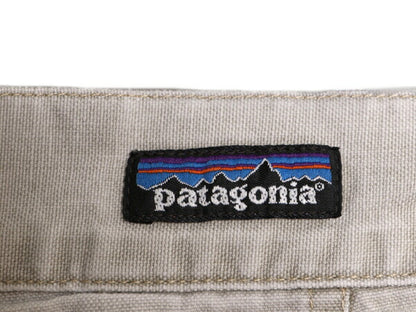 90s 96年製 パタゴニア オーガニック コットン キャンバス ショートパンツ メンズ 32 古着 オールド Patagonia ノータック ショーツ 短パン