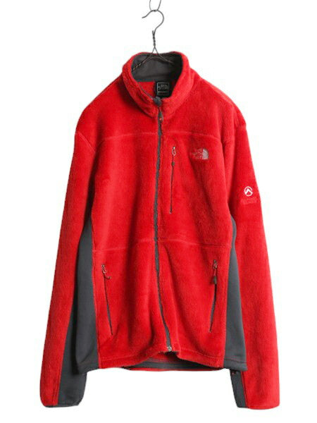 ノースフェイス サミット シリーズ フリース ストレッチ 切替 ジャケット メンズ M 古着 パイル アウトドア フルジップ ブルゾン ツートン