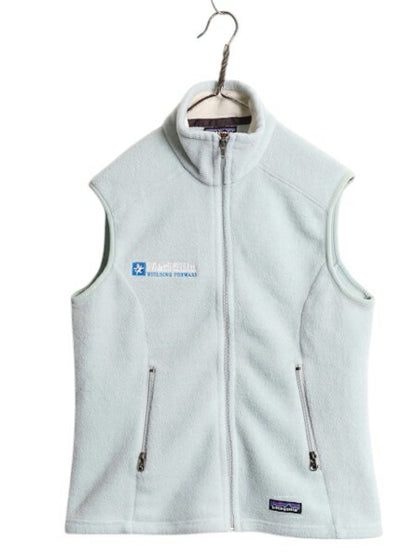 パタゴニア シンチラ フリース ベスト レディース M 古着 06年製 Patagonia アウトドア フルジップ 重ね着 前開き ハイネック ライトブルー