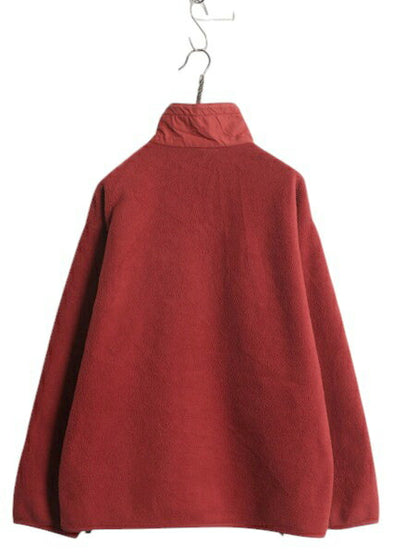 90s USA製 名作 パタゴニア フルジップ シンチラ フリース ジャケット メンズ L / 96年製 オールド Patagonia ブルゾン アウトドア レッド