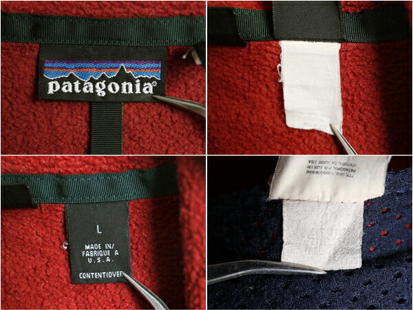 90s USA製 名作 パタゴニア フルジップ シンチラ フリース ジャケット メンズ L / 96年製 オールド Patagonia ブルゾン アウトドア レッド