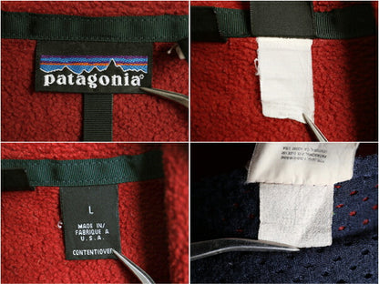 90s USA製 名作 パタゴニア フルジップ シンチラ フリース ジャケット メンズ L / 96年製 オールド Patagonia ブルゾン アウトドア レッド